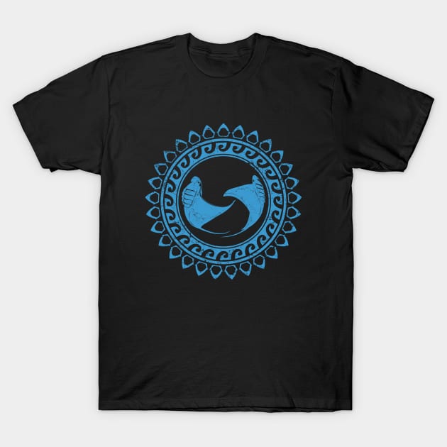 Manta Rays Polynesian Design T-Shirt by NicGrayTees